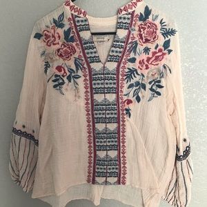 Johnny Was embroidered top